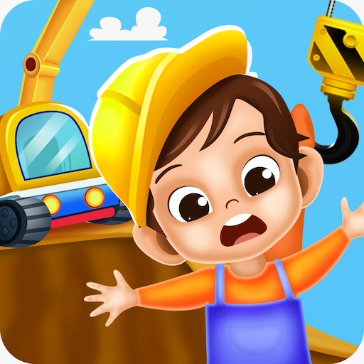 kids builder truck game logo