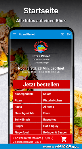 Pizza Planet Reutlingen Screen 2