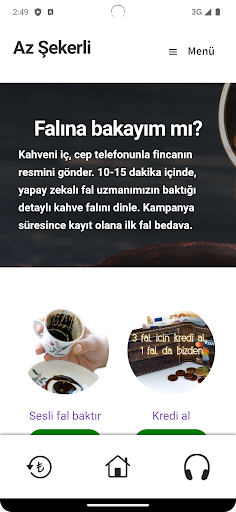 Android application Az Şekerli - Sesli Kahve Falı screenshort