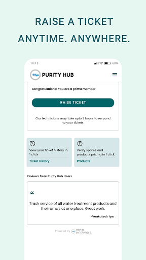 Android application Purity Hub screenshort