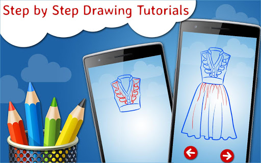 How to Draw Dresses Step by Step Drawing App