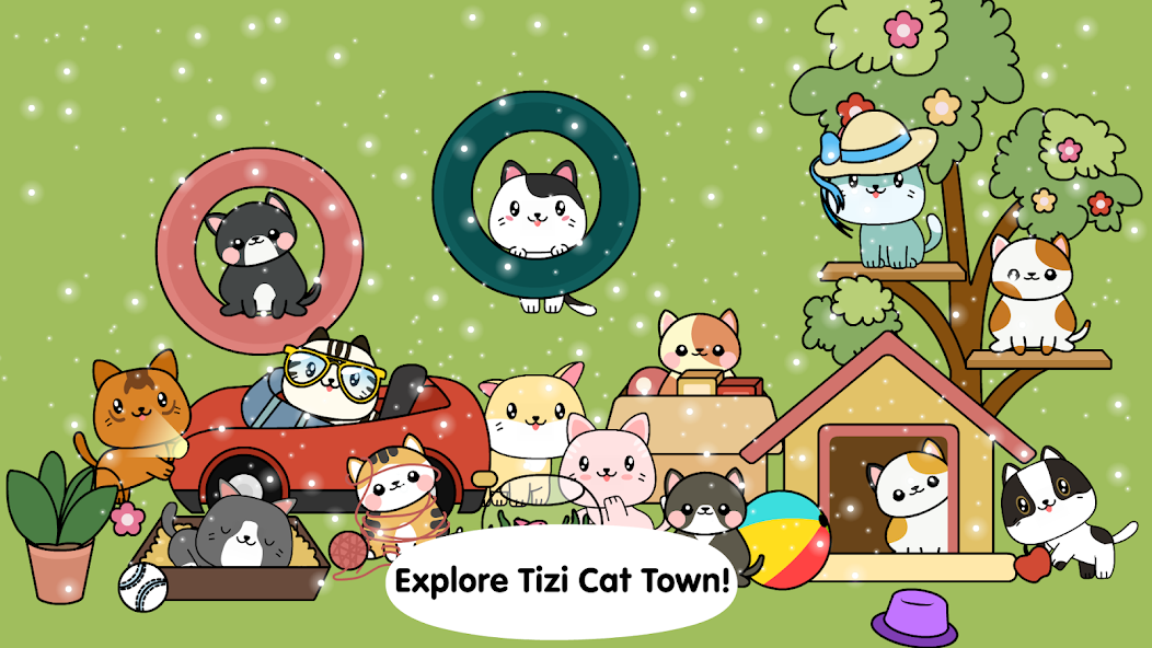 My Cat Town - Tizi Pet Games banner