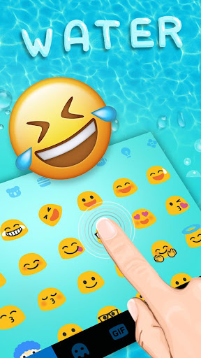 Water Drops Keyboard Theme Screen 3