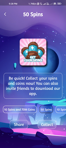 Master : Daily Coins and Spins Screen 2