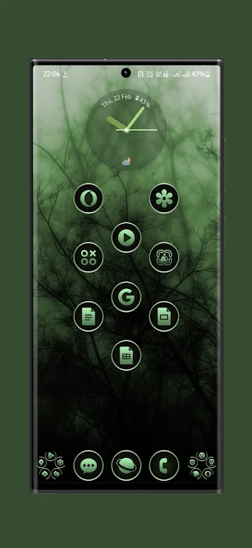 Gothic Forest Green Icons MOD APK 04