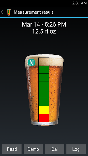 Android application BeerMeter screenshort