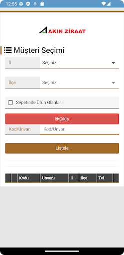 Android application Akın Ziraat B4B screenshort
