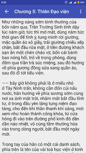 Android application Trach thien ky Truyen offline screenshort