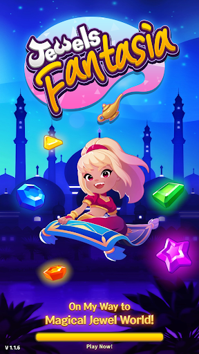 Android application Jewels Fantasia : Match3 screenshort