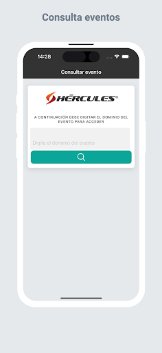 Android application Control Eventos Hércules screenshort