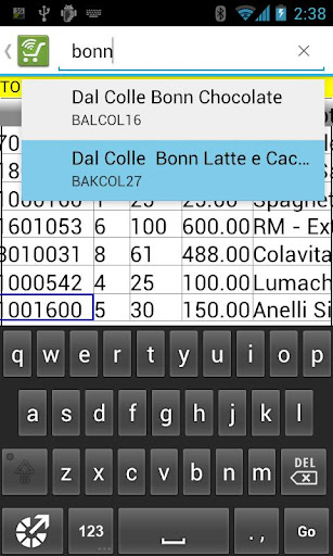 Android application Cloud-In-Hand® Mobile Order screenshort