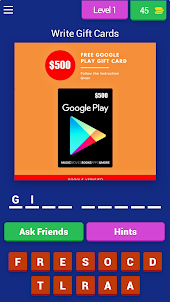 Gift Cards By Google Play