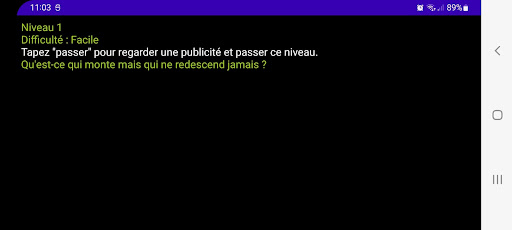 Android application Enigmatrix screenshort