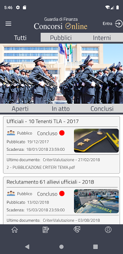 GdF Concorsi Screen 2