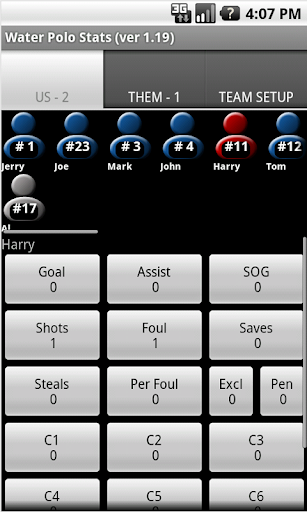 WaterPolo Stats Tracker