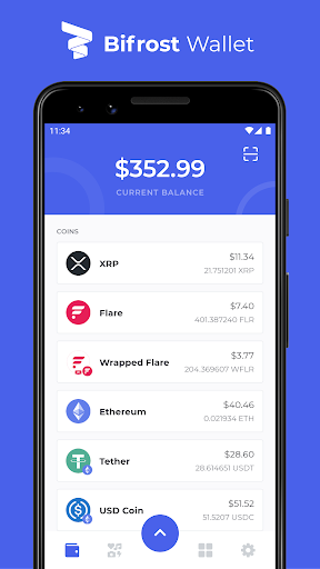 Android application Bifrost Wallet screenshort