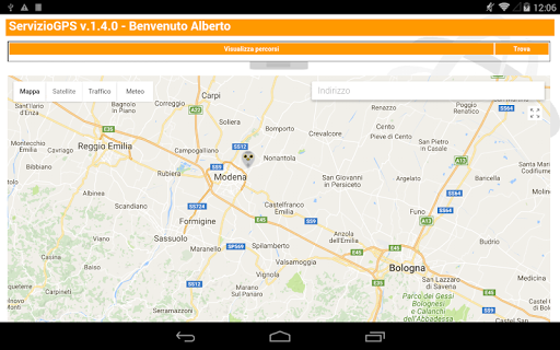 ServizioGPS Manager Screen 2