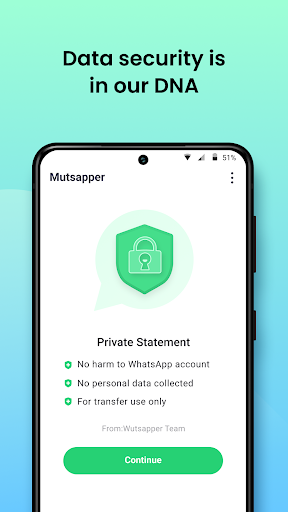 Screenshot of Mutsapper - Chat App Transfer