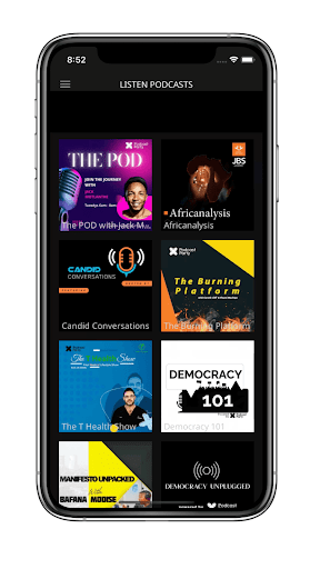 Android application Podcast Party screenshort