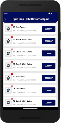 Spin Link - CM Rewards Spins Screen 3