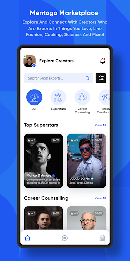 Android application Mentoga screenshort