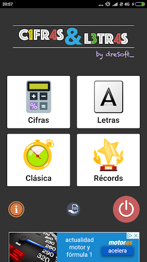 Android application Cifras & Letras screenshort