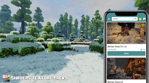تطبيق Shaders Texture Packs for MCPE برو2