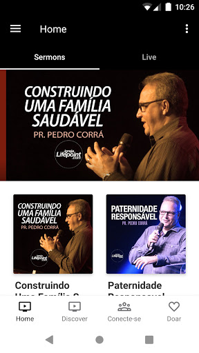 Android application Igreja Lifepoint App screenshort