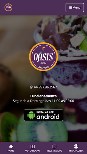 Android application Oásis Açaí screenshort