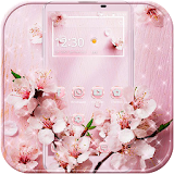 Pink flower Theme Rose Gold icon