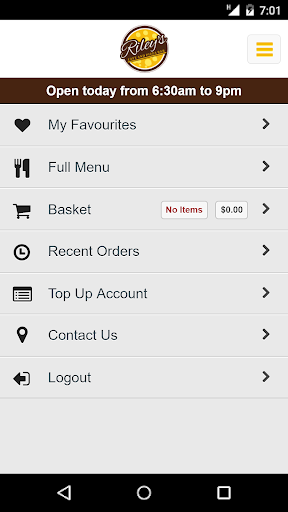 Rileys Cafe Screen 2