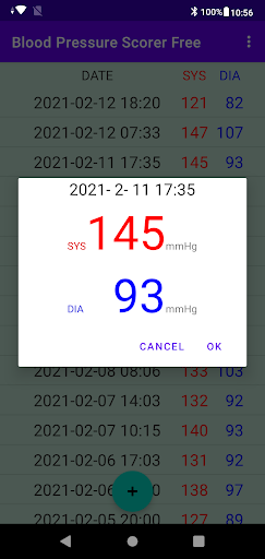 Blood Pressure Scorer mini Screen 2