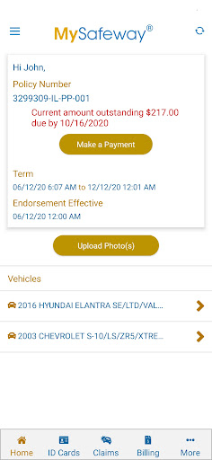 Android application MySafeway screenshort
