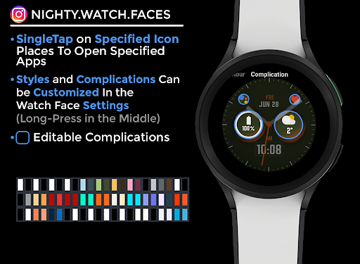Night 68 - watch face screenshot 5