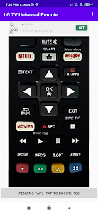 LG TV Universal Remote Unknown