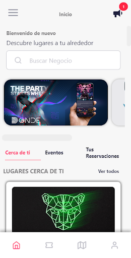 Android application DONDE screenshort
