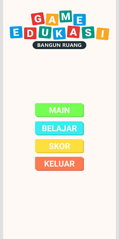 Game Edukasi Bangun Ruang - Screenshot 1