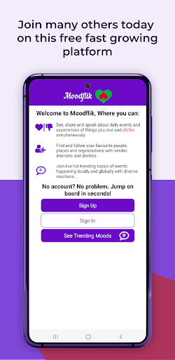 Moodflik - Express your moods. Screen 2