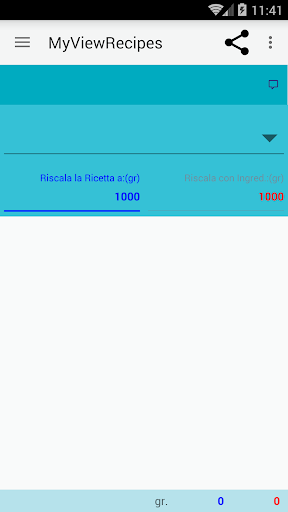 MyViewRecipes Screen 2