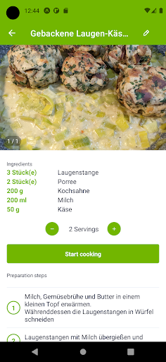 CookPal: My personal cookbook Screen 2