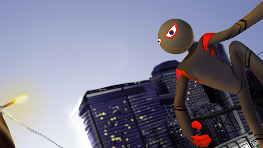Stick Spider:Hero Man Games