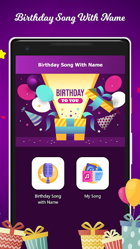 Android application Birthday Song Maker With Name screenshort