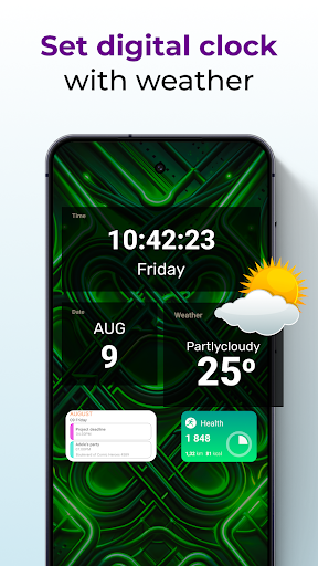 Android Clock Widgets - Personalization - apps