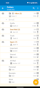 FairEmail, privacy aware email Capture d'écran