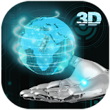 Transparent Earth 3D Theme icon