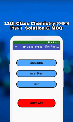 Android application Class 11 Chemistry Solution screenshort