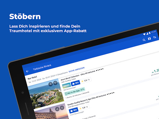 Screenshot of HolidayCheck - Travel & Hotels