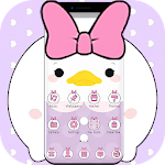 Cover Image of Download Cartoon Girl Duck Bowknot Theme 1.1.3 APK