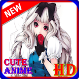 Cute Girl Anime HD Wallpaper icon