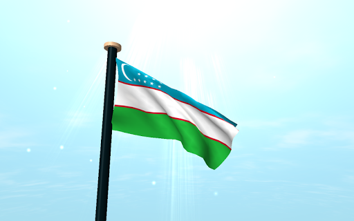 Uzbekistan Flag 3D Free